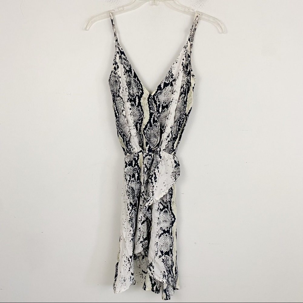 FAITHFUL THE BRAND snakeskin mini dress